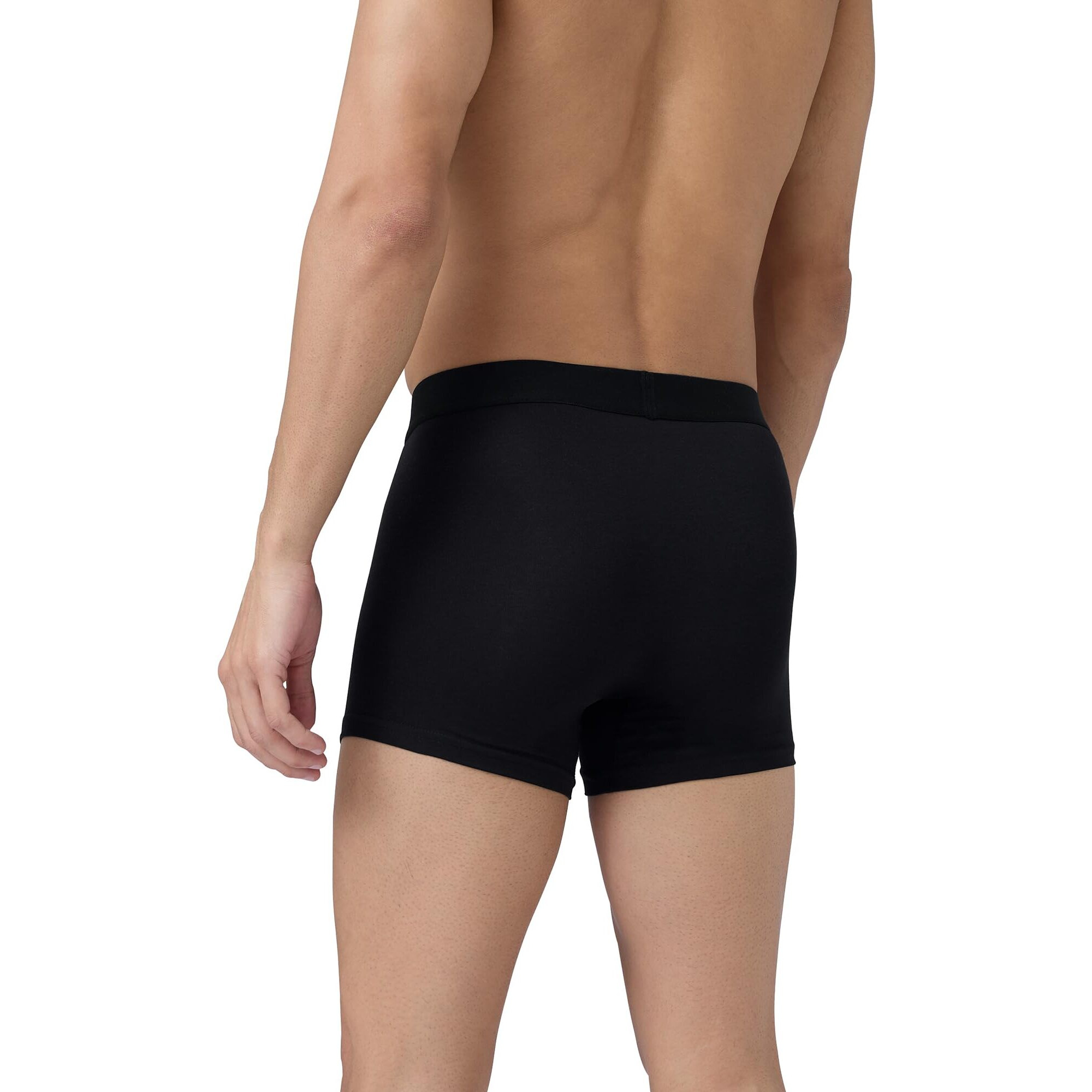 XYXX Men Micro Modal Trunk, Snug Fit, Solid, Pack of 2, XYTRNK2PCKN417L, Black+Black Iris, L