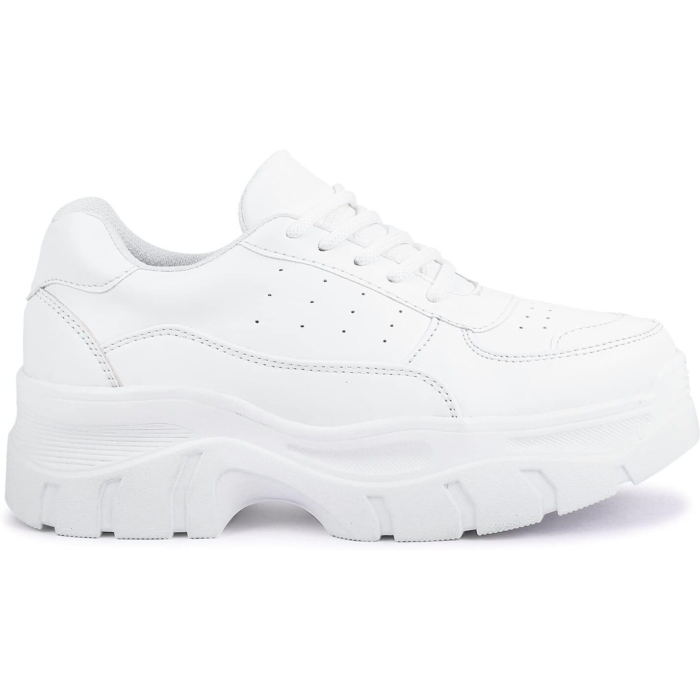 Vendoz Women Casual Shoes Sneakers Stylish - 40 EU White