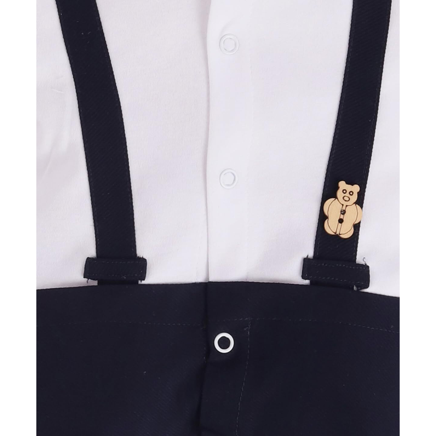 BabyGo Half Sleeves Baby Romper| 100% Cotton Rompers for New Born Baby| Baby Dress | Onesies| 0-3M| NAVY| Infant Clothes