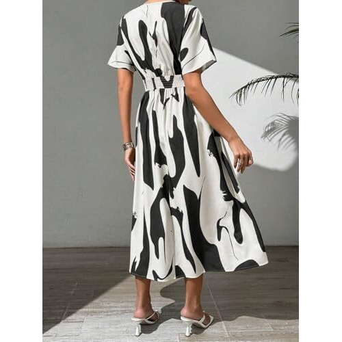 Leriya Fashion Women's Rayon Fit and Flare Ankle Length Dress (LF-WD1194_Black_L)