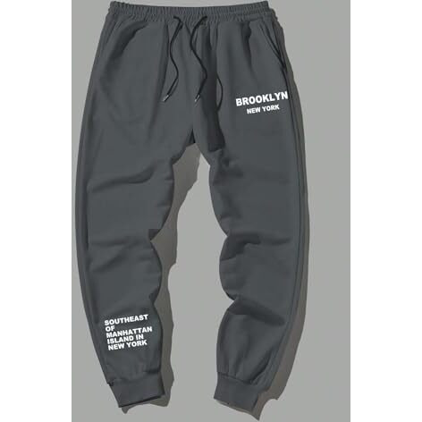 Lymio Men Joggers ||Track Pant for Men || Men Joggers || Printed Joggers (TP-42-44) (in, Alpha, L, Dark Grey)