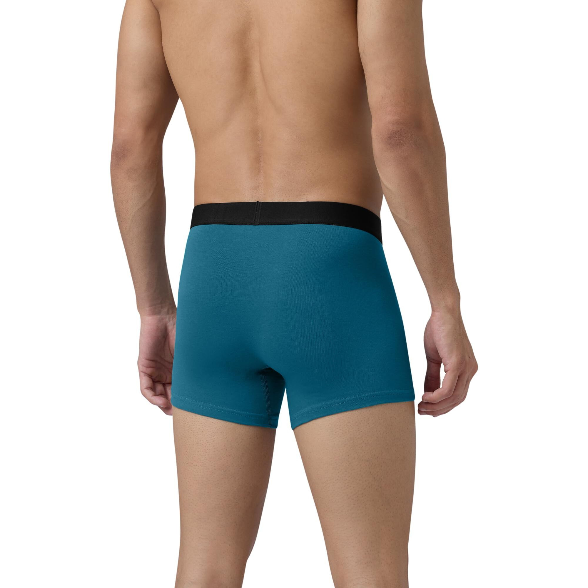 XYXX Cotton Relaxed Solid (Pack of 3) (Aero Trunks for Men Combo_Legion Brilliant Blue+Black Iris_M)