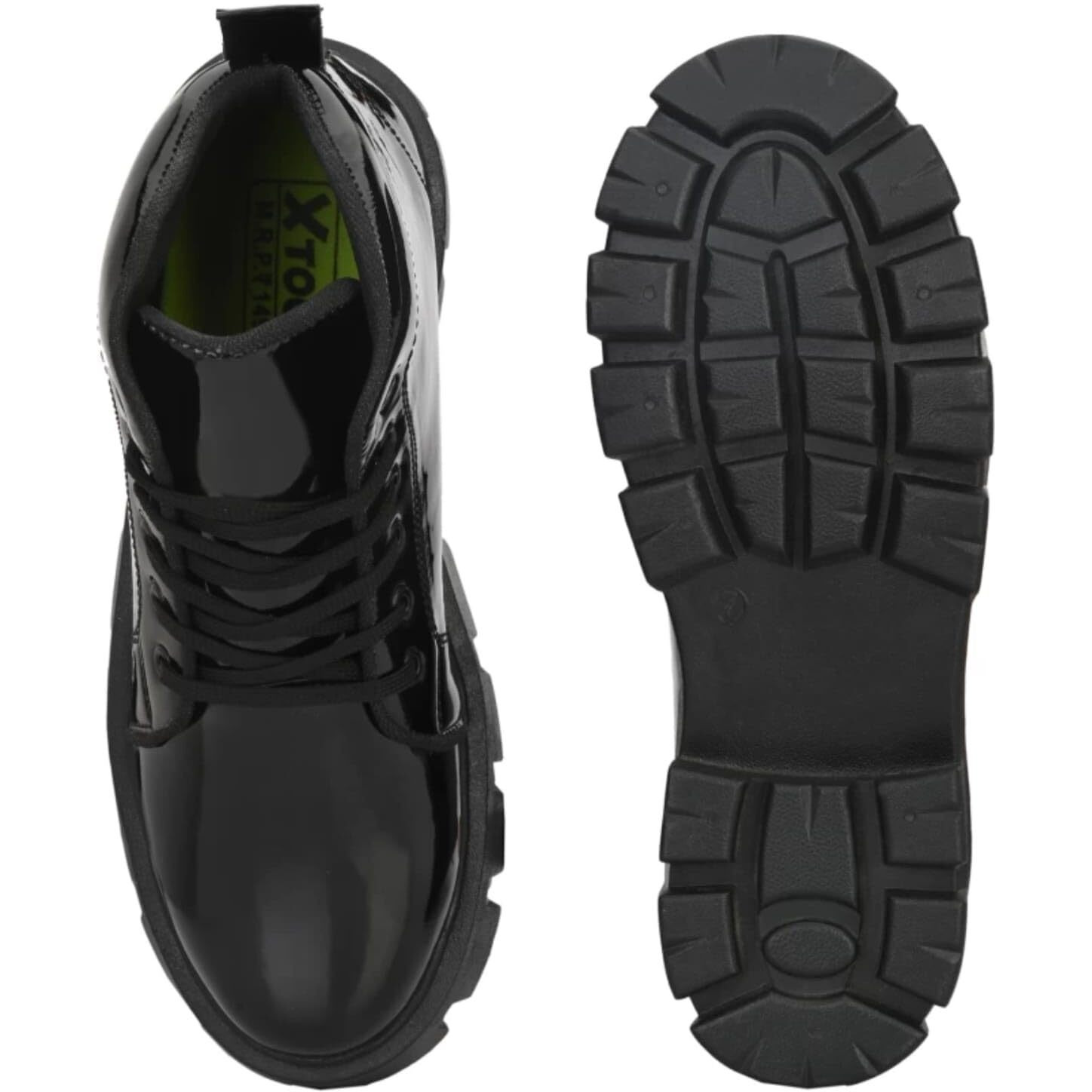 adiso High Ankle Riding Boots for Hiking & Trekking | Mild Waterproof Protection Boots for Men | Black | Size-10
