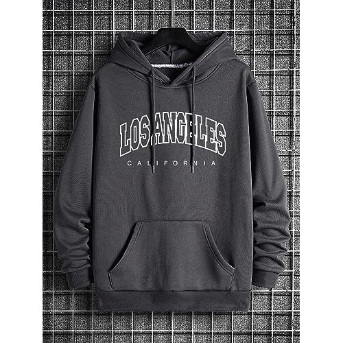 Lymio Hoodies || Sweatshirt for Unisex || Unisex Hoodie (H-14-17) (M, Dark Grey)