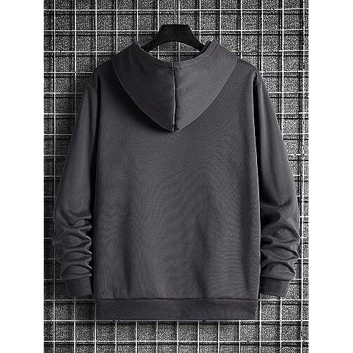 Lymio Hoodies || Sweatshirt for Unisex || Unisex Hoodie (H-14-17) (M, Dark Grey)