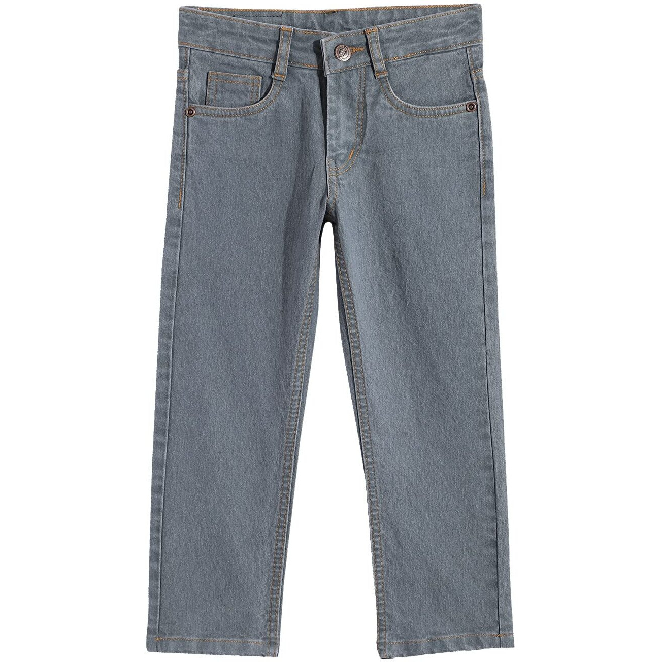 Urbano Juniors Boy's Light Grey Slim Fit Washed Denim Jeans Stretch (junepsboy-lgrey-13-14)