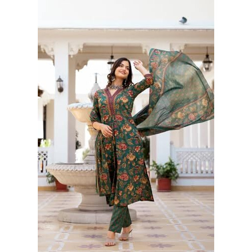 FABNEX kurta set for women | Women Kurta | Women Kurta Sets Kurtis | Women Kurta Pant Set | Women Kurta Pant Set Women Kurti Set with Pant (K-71) (S)
