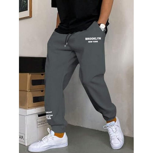 Lymio Men Joggers ||Track Pant for Men || Men Joggers || Printed Joggers (TP-42-44) (in, Alpha, XL, Dark Grey)