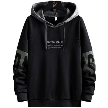 Lymio Women's Hoodies || Sweatshirt for Women || Unisex Hoodie (H-18-19) (M, Black)