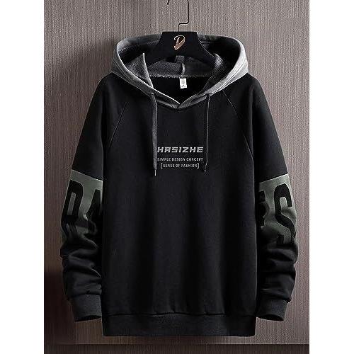 Lymio Women's Hoodies || Sweatshirt for Women || Unisex Hoodie (H-18-19) (M, Black)