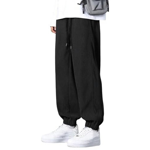 GRECIILOOKS Regular Trouser Baggy Loose Fit | Cargo for Men Stylish Track Pant (GL-TP-1072_Black_XL)