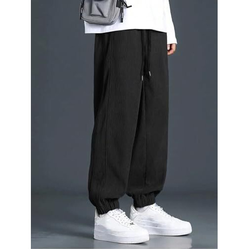 GRECIILOOKS Regular Trouser Baggy Loose Fit | Cargo for Men Stylish Track Pant (GL-TP-1072_Black_XL)