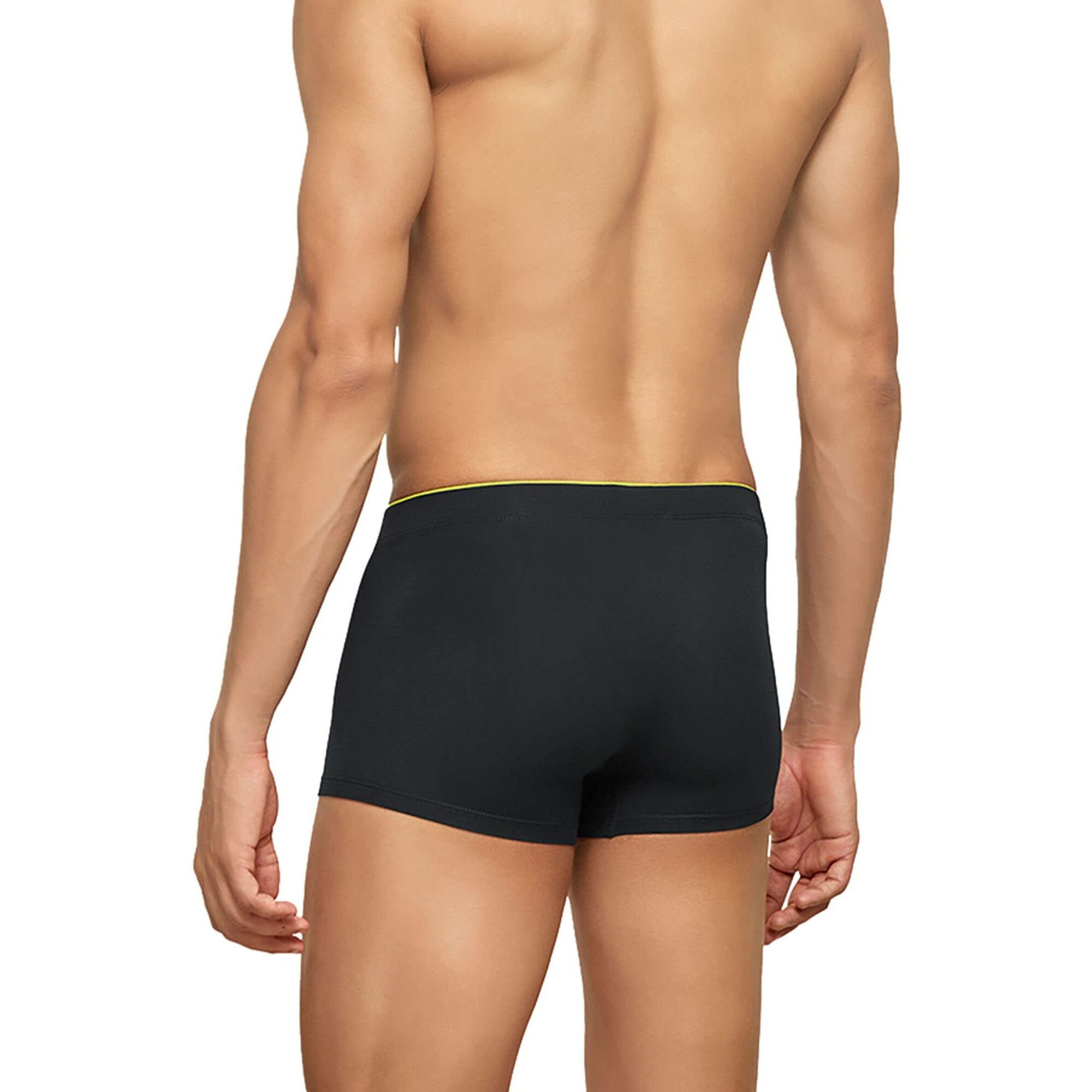 XYXX Men's Underwear Uno IntelliSoft Antimicrobial Micro Modal Trunk Pack of 2 (Dress Blue  Coral Grey M)