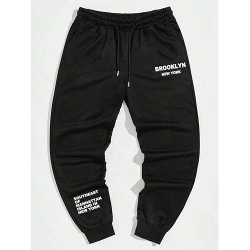 Lymio Men Joggers ||Track Pant for Men || Men Joggers || Printed Joggers (TP-42-44) (in, Alpha, 2XL, Black)