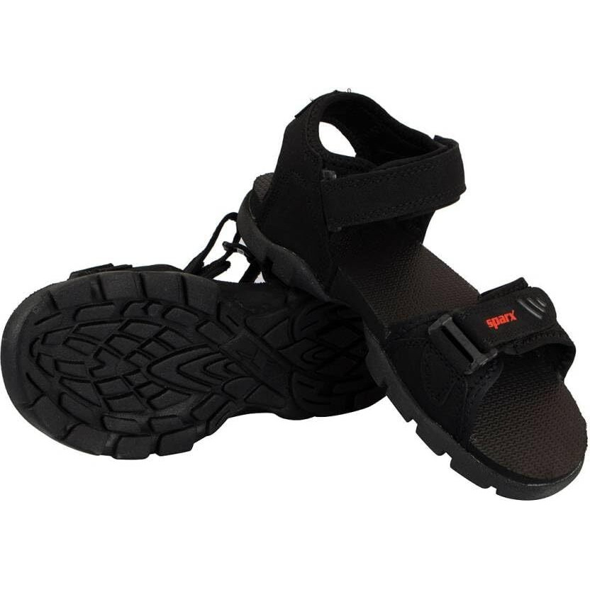 SPARX mens SS 101 | Latest, Daily Use, Stylish Floaters | Black Sport Sandal - 7 UK (SS 101)