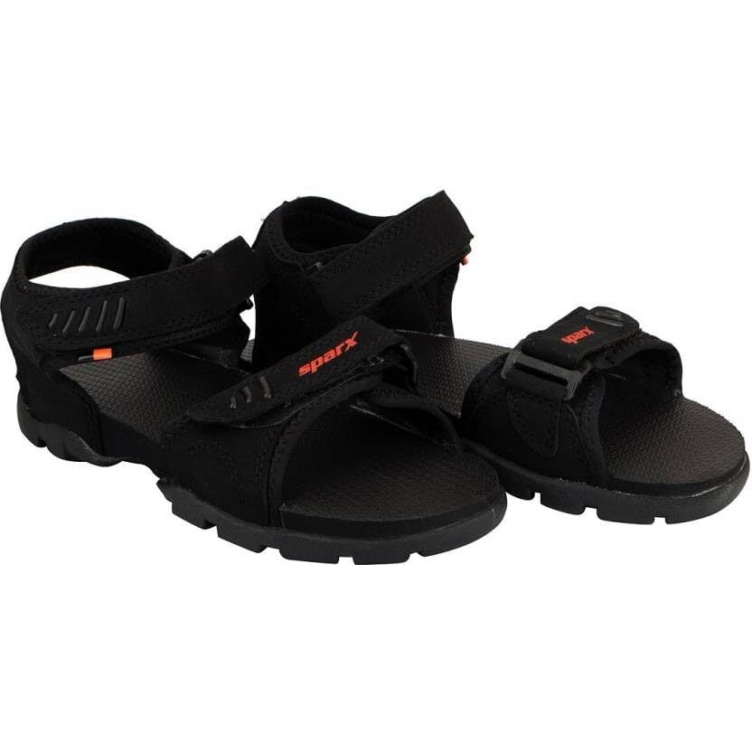 SPARX mens SS 101 | Latest, Daily Use, Stylish Floaters | Black Sport Sandal - 7 UK (SS 101)