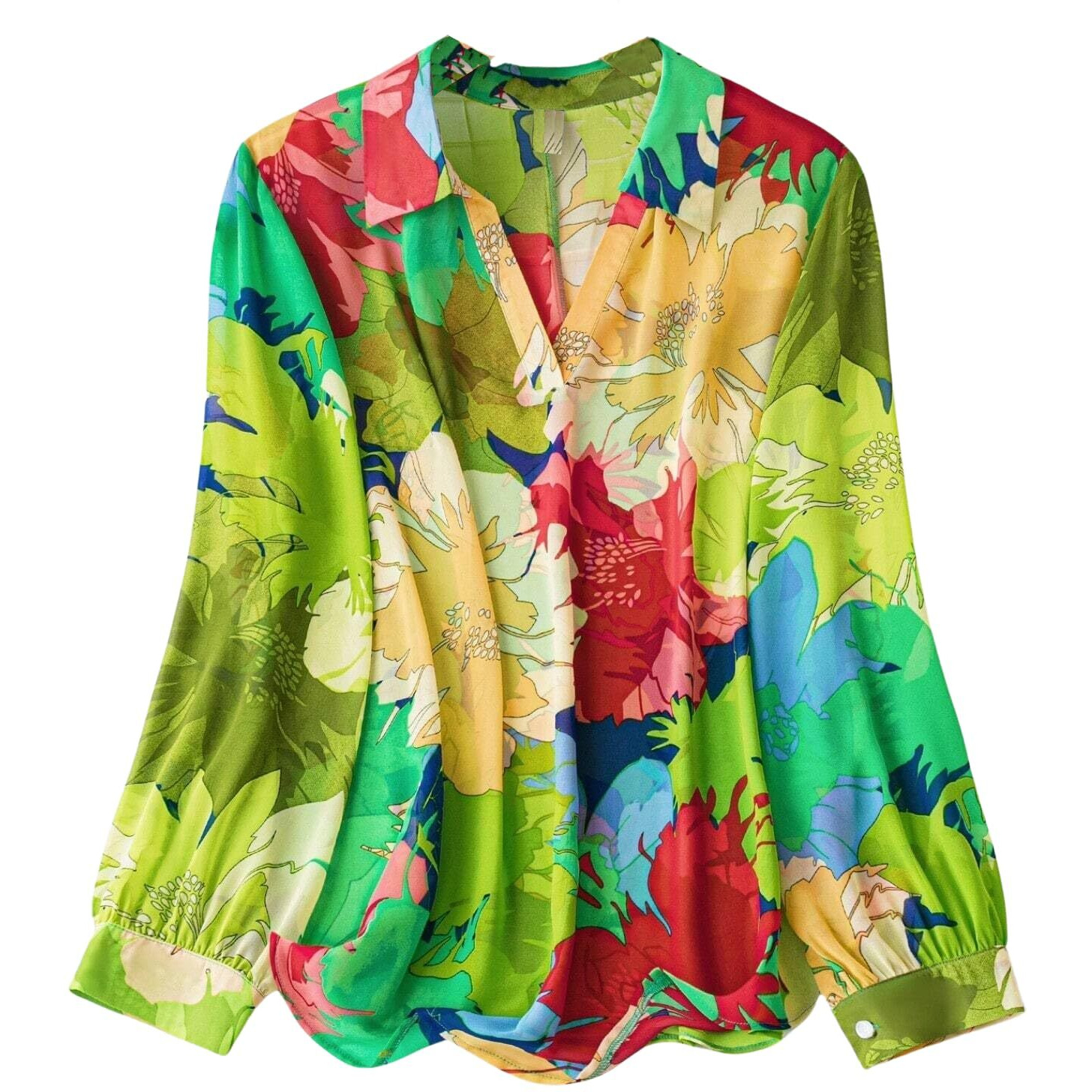 Leriya Fashion Tops for Women | Crop Tops for Women | Summer Tops for Women | Floral Tops for Women | Casual Top for Women (X-Large, Green)