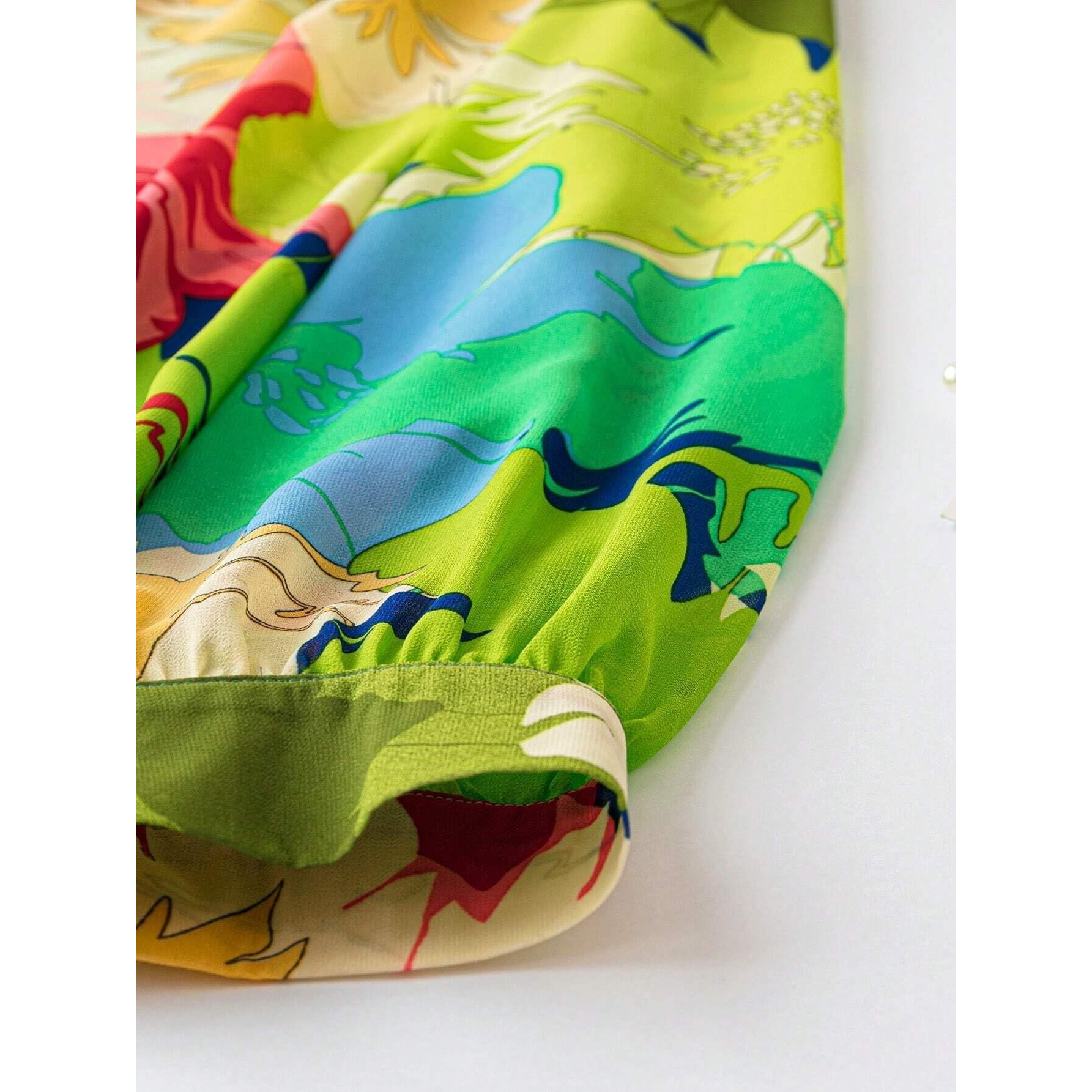 Leriya Fashion Tops for Women | Crop Tops for Women | Summer Tops for Women | Floral Tops for Women | Casual Top for Women (X-Large, Green)