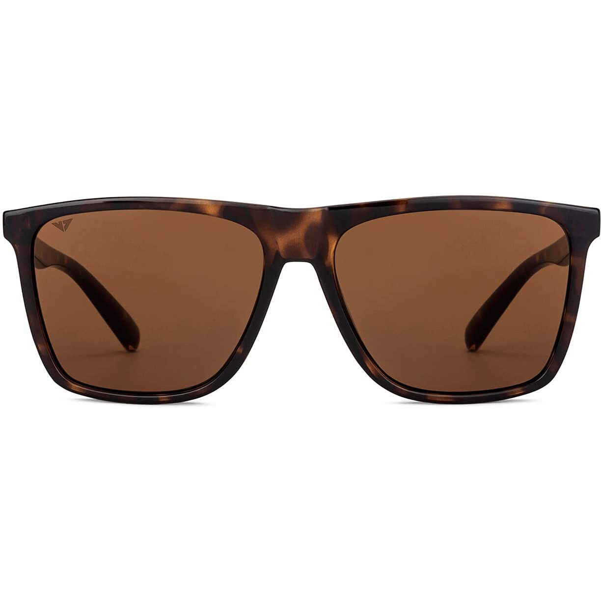 VINCENT CHASE EYEWEAR Unisex Square Polarization Sunglasses (Brown_L)