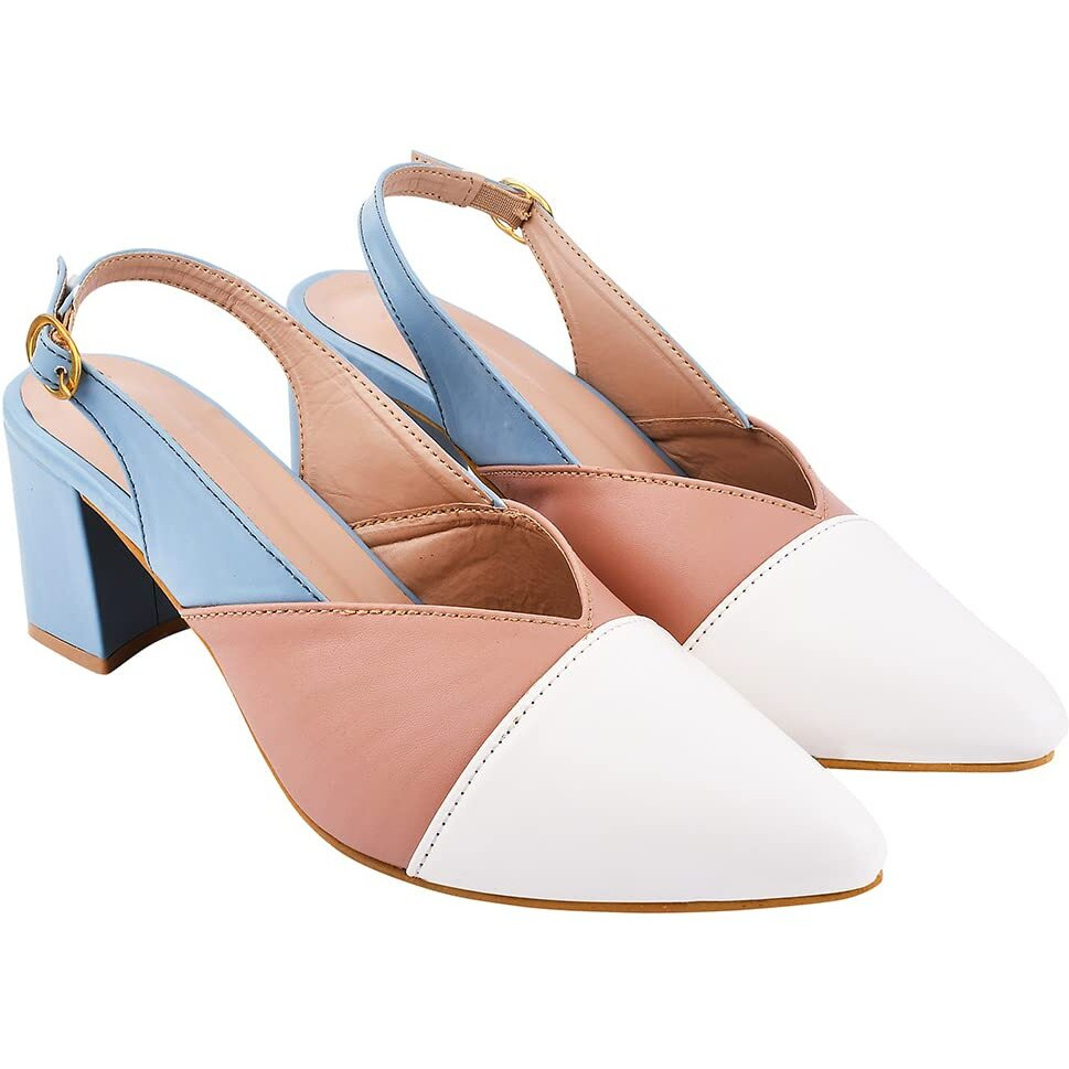 Shoetopia womens Multicolor Heeled Sandal - EU39 /UK6
