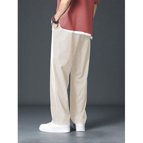 GRECIILOOKS Mens Casual Poly Lycra Regular Fit Track Pant (TP-1090-S-CREAM)