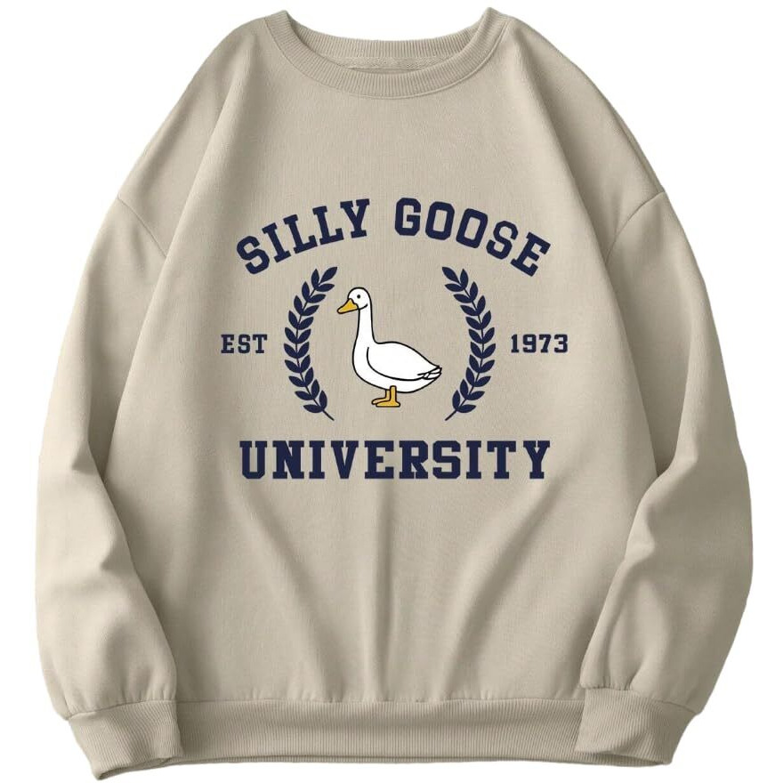 TAGAS Women's Fleece Regular Fit Hooded Neck Sweatshirt (Wss-2-Duck-Beige-Xl)