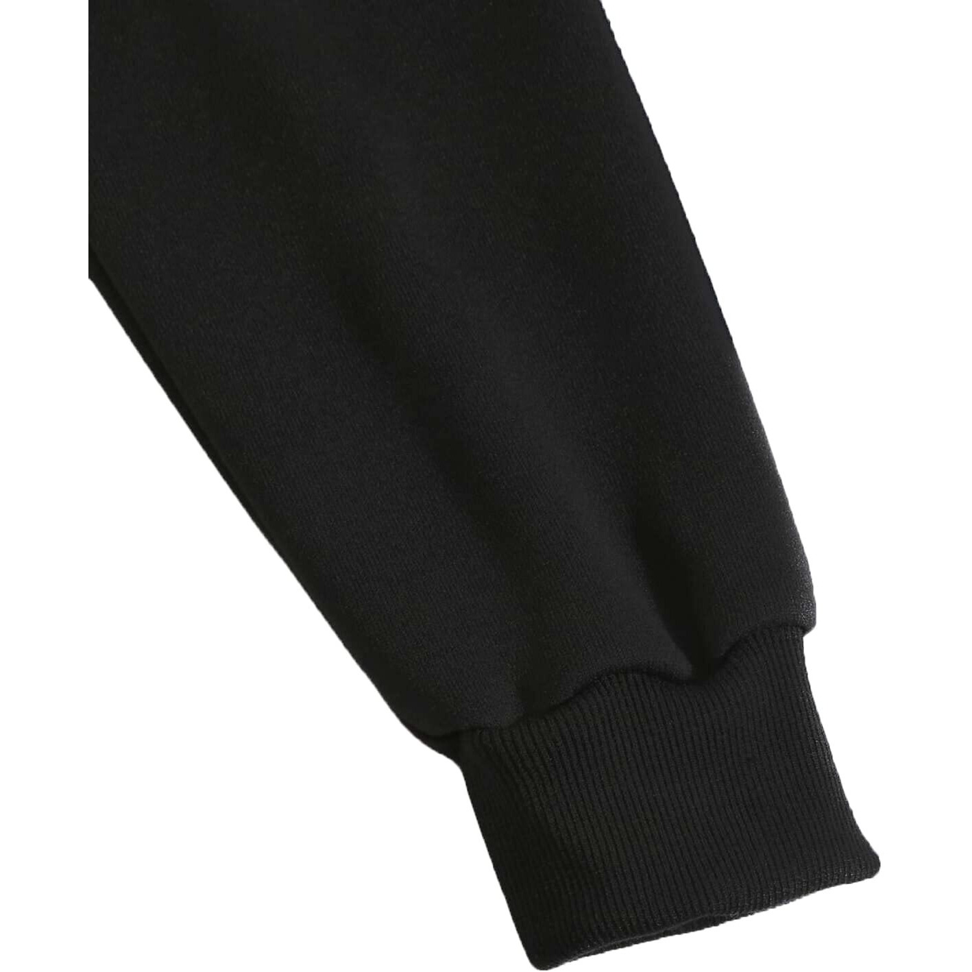 TOPLOT Men's Causal Solid Woolen Blend Hoodie with Hooded Neck (Mens-Hoodie-5047-Black-XL)