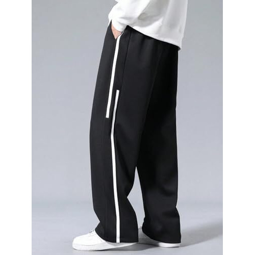 GRECIILOOKS Regular Trouser Baggy Loose Fit | Cargo for Men Stylish Track Pant (GL-TP-1043_Black_2XL)