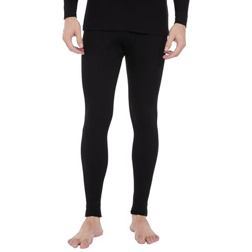 Amazon Brand - Symbol Men's Thermal Pant | Winter Wear | Body Warmer Bottoms (SYM-M-A24-THP-2001_Black_L)