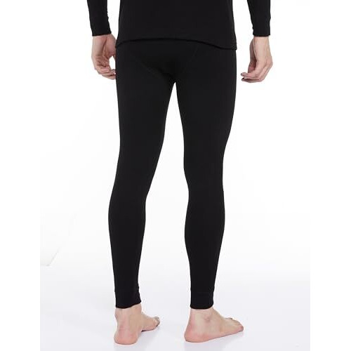 Amazon Brand - Symbol Men's Thermal Pant | Winter Wear | Body Warmer Bottoms (SYM-M-A24-THP-2001_Black_L)