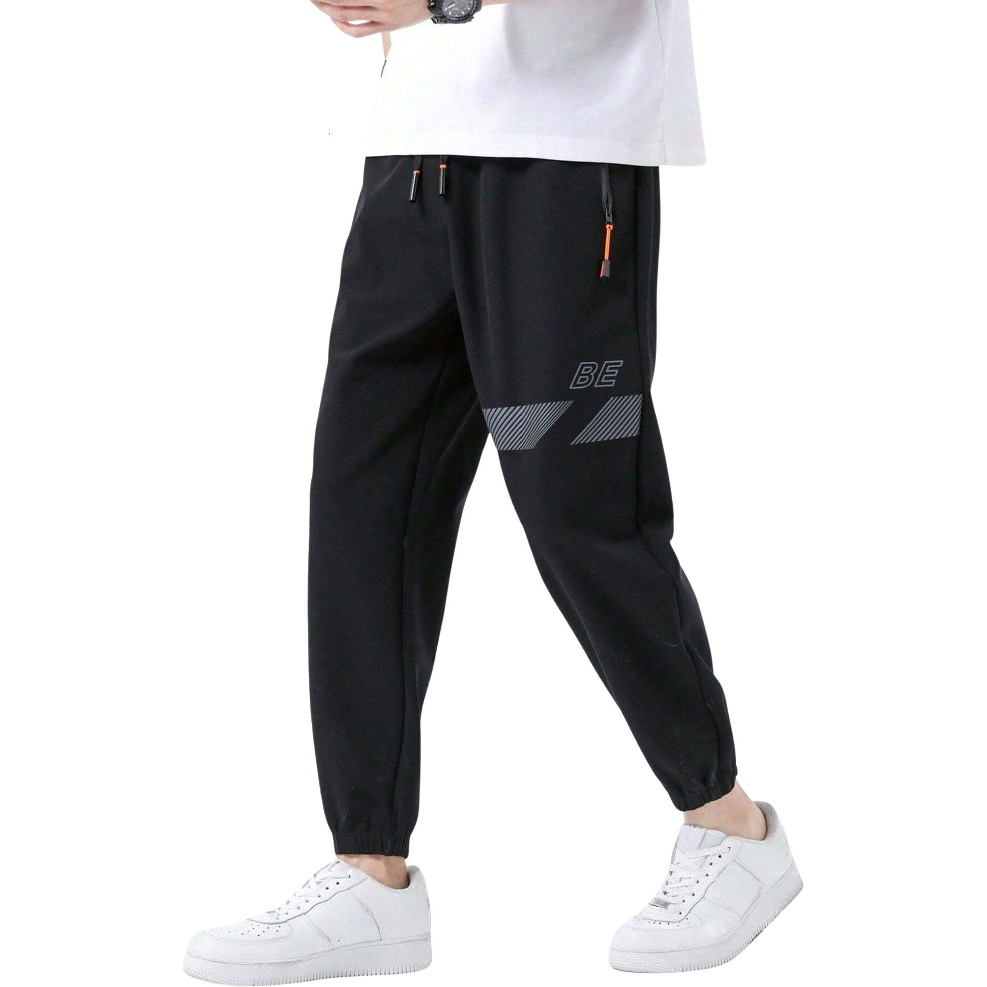 Lymio Track Pant for Men || Track Pants || Plain Track Pant (TP-57-Black-S)