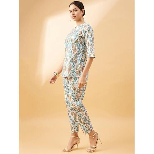 Bee M Pee Designer Pure Cotton Cord Set Pant for Women I Cord Sets Tunics for Women Stylish I Co-ord Set for Women Western