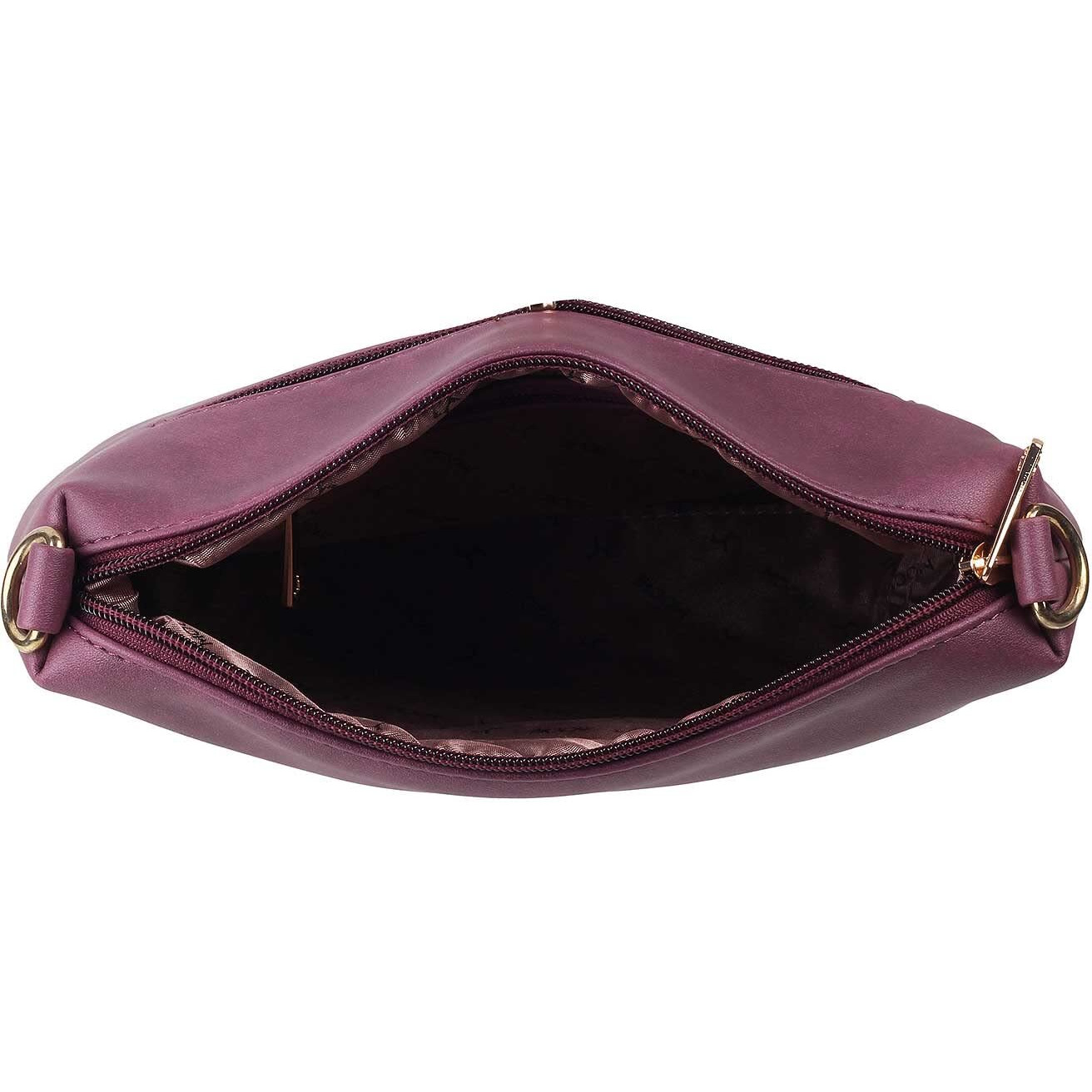 Mochi Women Purple Zip Top Sling Bag (66-7549)
