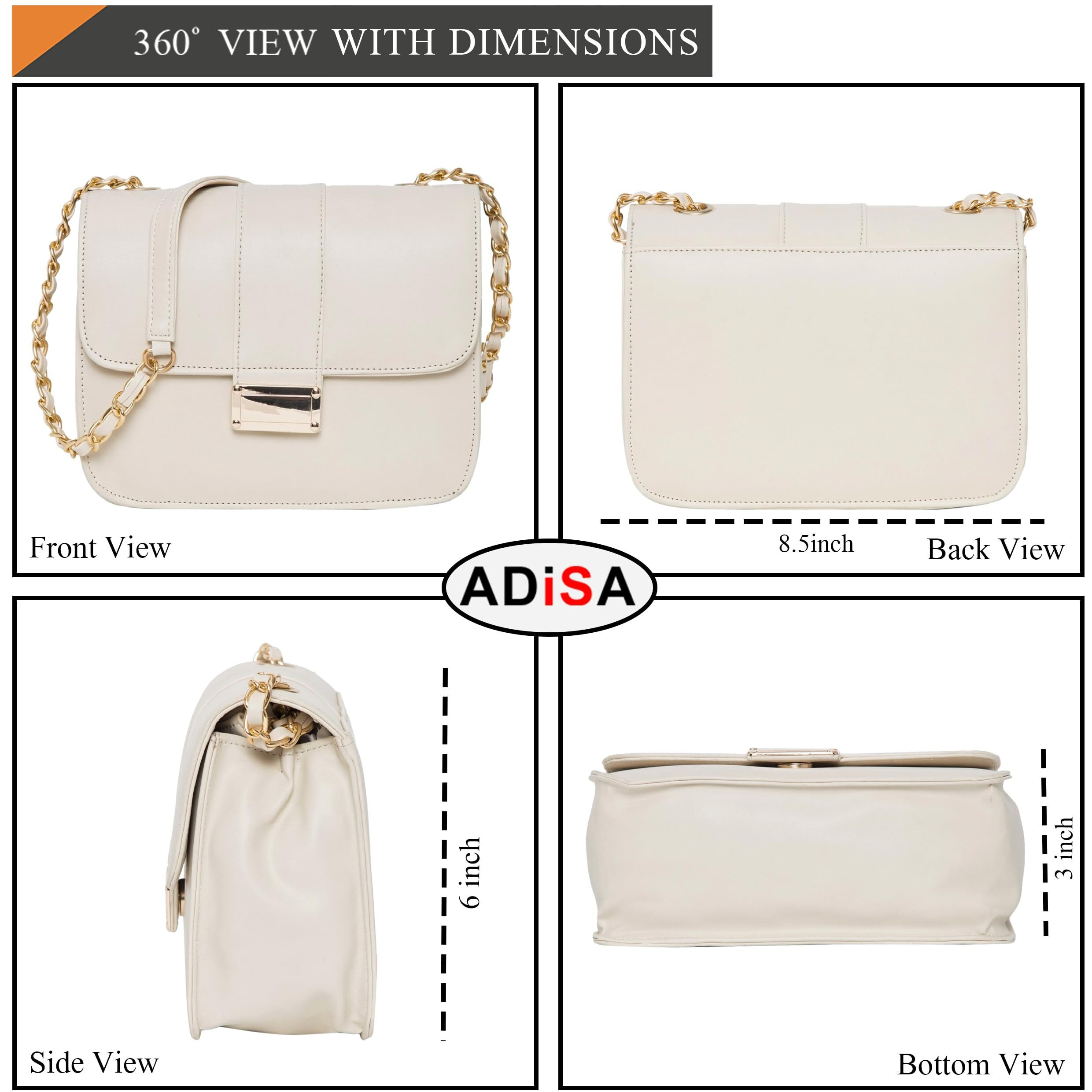 ADISA Women's Sling Bag (Off White)