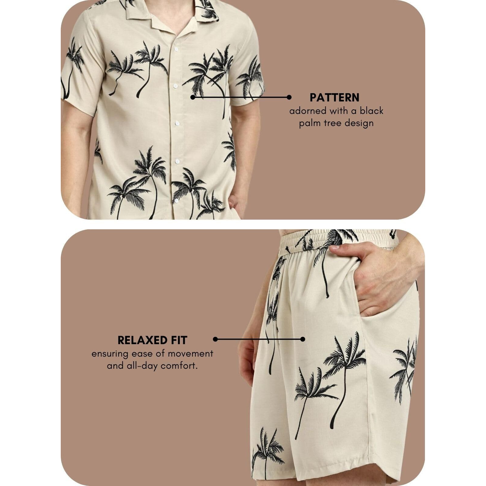 DHRUVI TRENDZ Mens Rayon Co-Ord Set Regular Fit Night Dress (DT-MS-6099&SH-171_OffWhite_XS)
