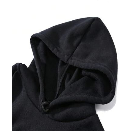 TAGDO Men's Printed Hooded Neck Hoodie (RF-Humble-HDY-2014-Black-M)