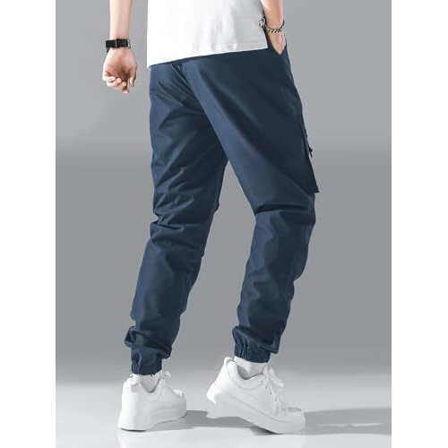 Lymio Track Pant for Men || Track Pants || Plain Track Pant (TP-11-Navyblue-XL)