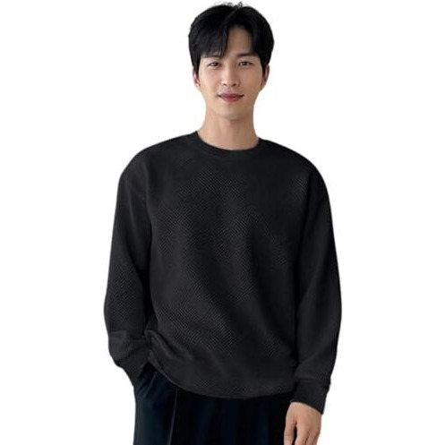 GRECIILOOKS Solid Regular Fit Plain Casual Stylish Latest | Full Sleeve T Shirt for Men (GL-MT-1122_Black XL)