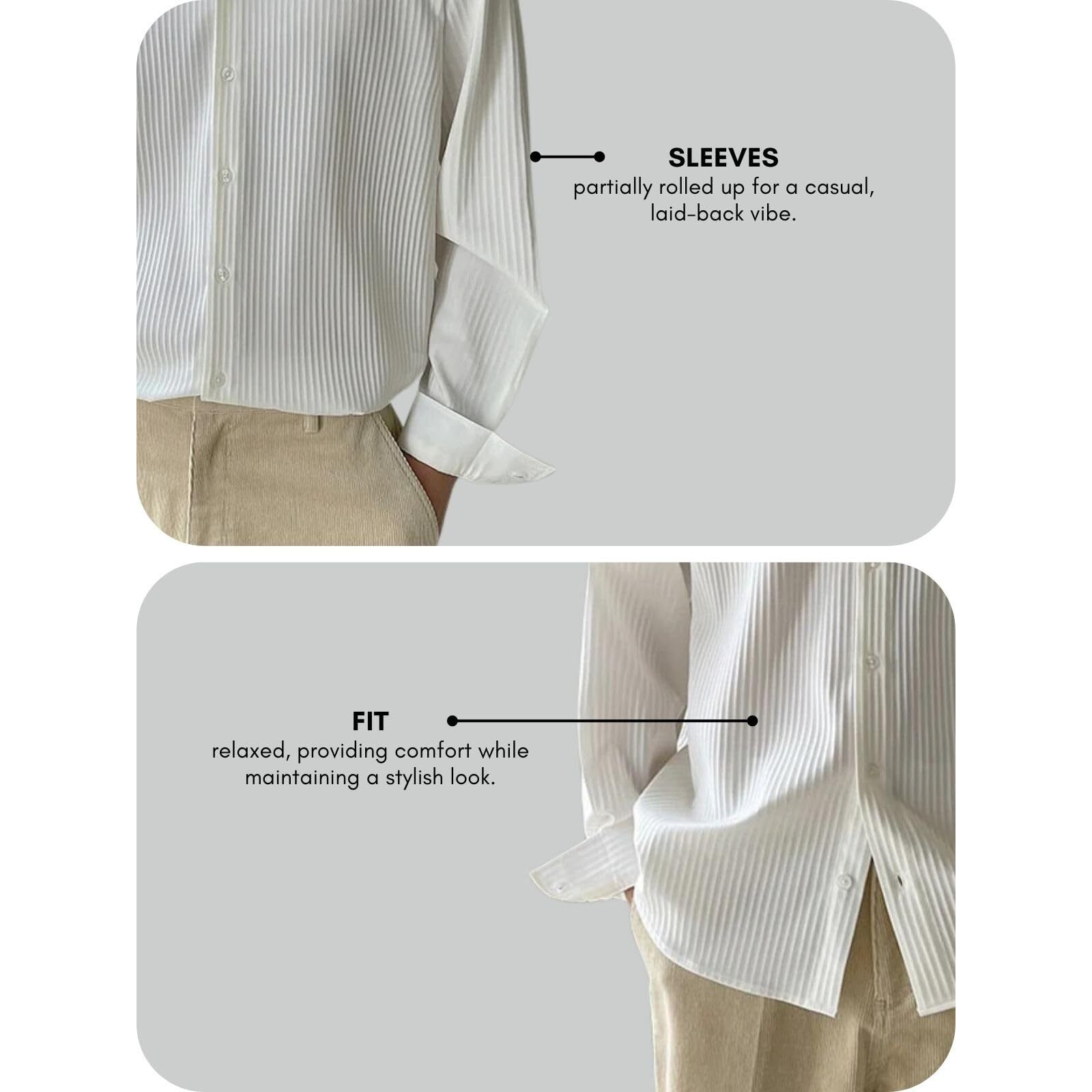 GRECIILOOKS Popcorn Regular Fit Formal Shirt for Men (Gl-Ms-6155-S-White)