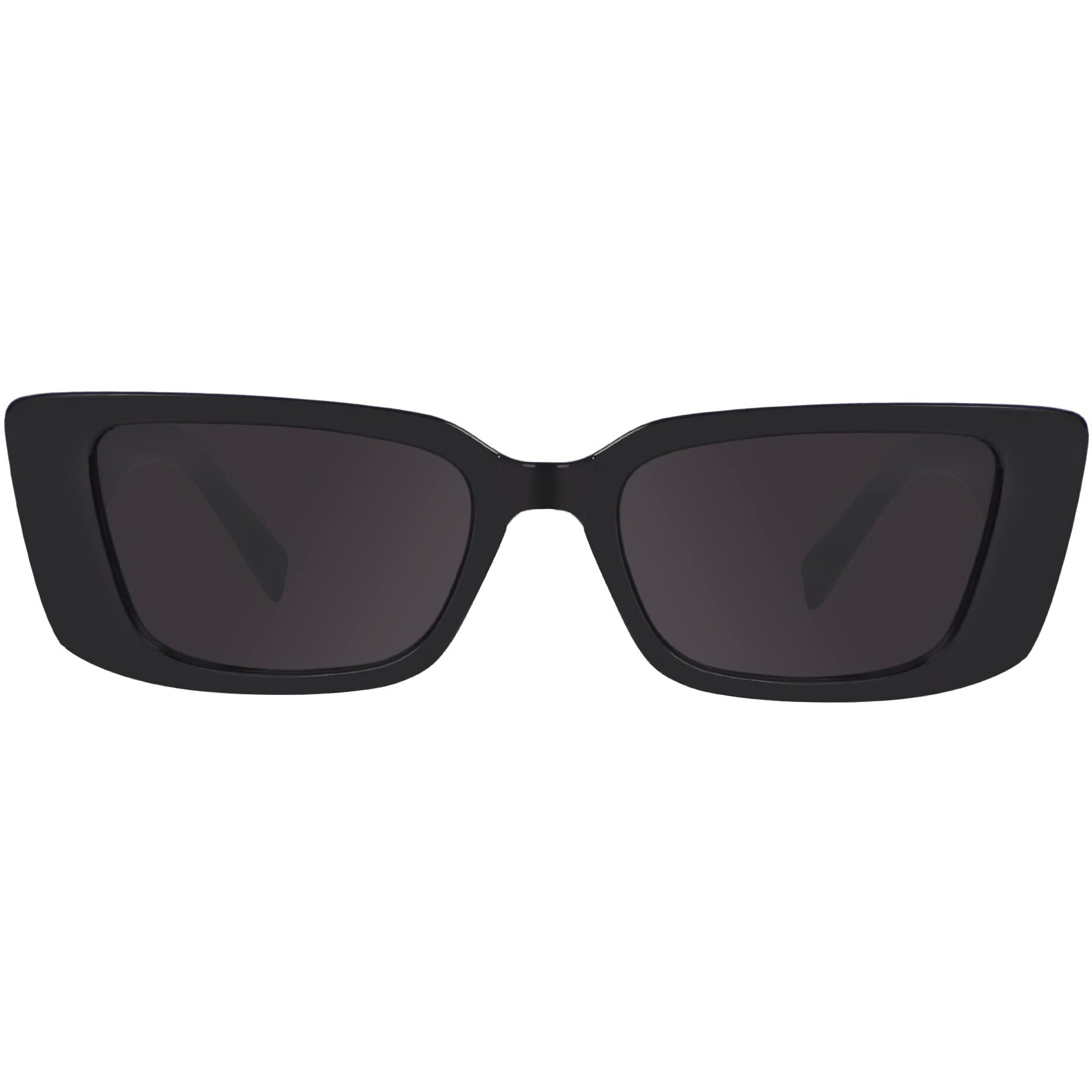 Dervin UV400 Protection Cat Eye Retro Driving Non-Polarized Sunglasses for Women (Black, Medium) - Pack of 1