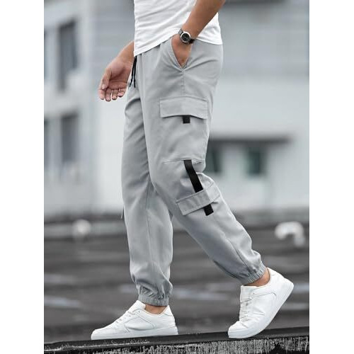 Lymio Track Pant for Men || Track Pants || Plain Track Pant (Track-06-08) (in, Alpha, 2XL, Greey)