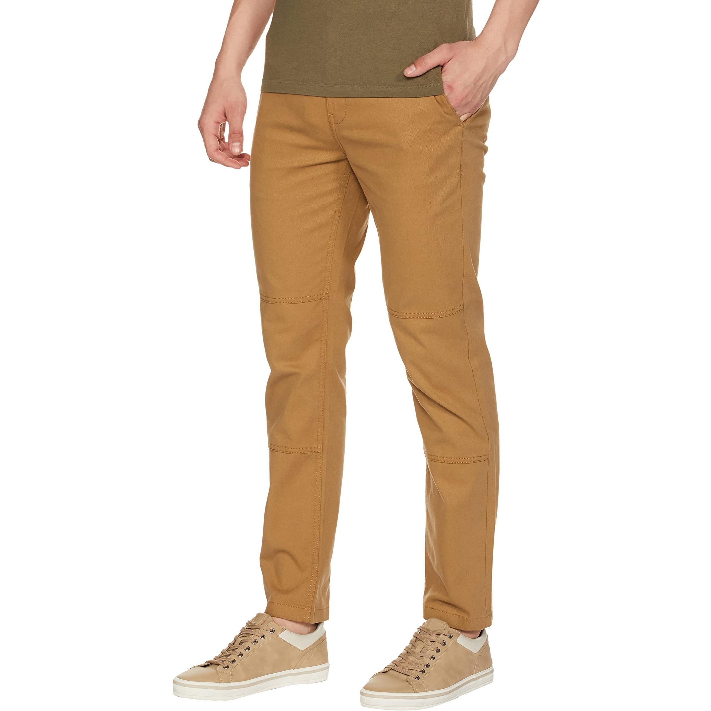 Amazon Brand - INKAST Men's Regular Casual Pants (A22-INK-CTR-109_Khaki 1_36)
