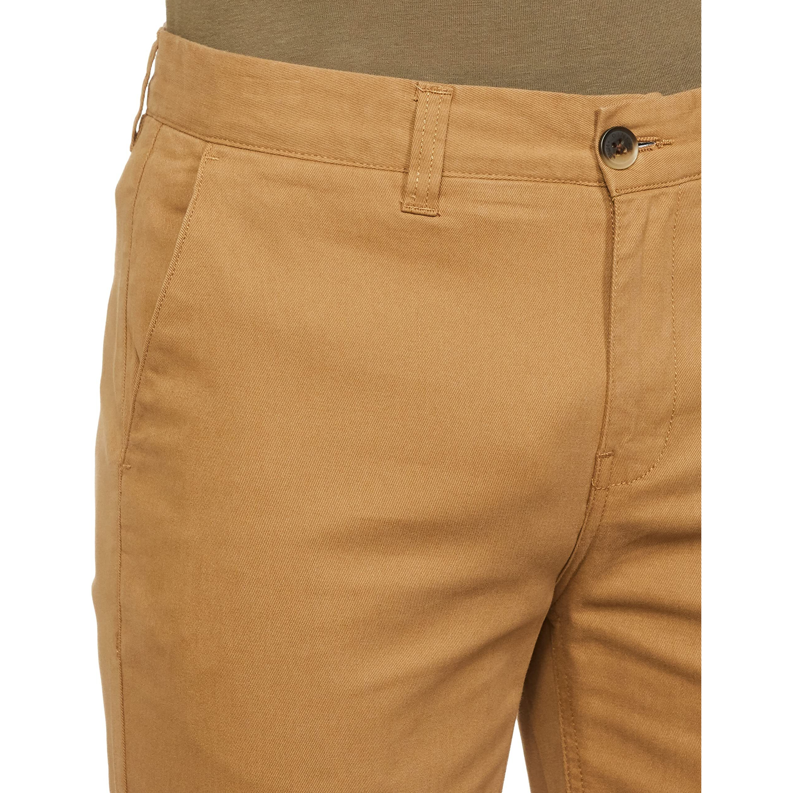 Amazon Brand - INKAST Men's Regular Casual Pants (A22-INK-CTR-109_Khaki 1_36)