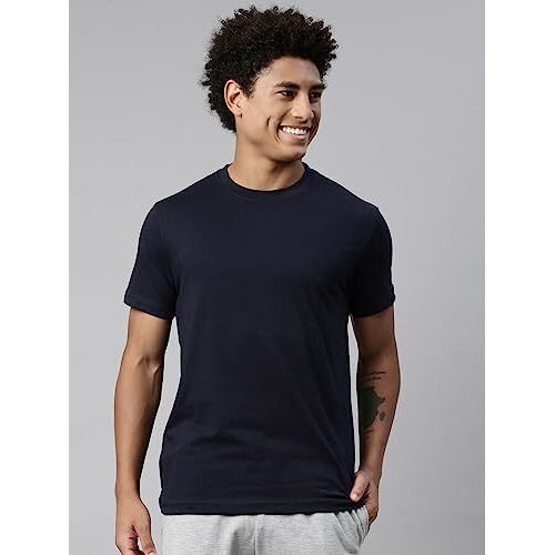 Levis Mens Plain Regular Fit T-Shirt (PR680613_Navy Blue M)