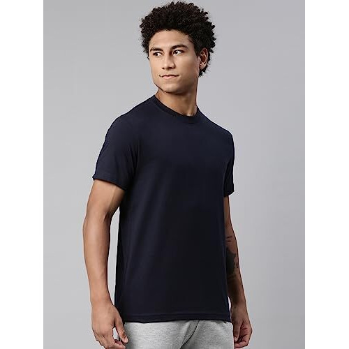 Levis Mens Plain Regular Fit T-Shirt (PR680613_Navy Blue M)