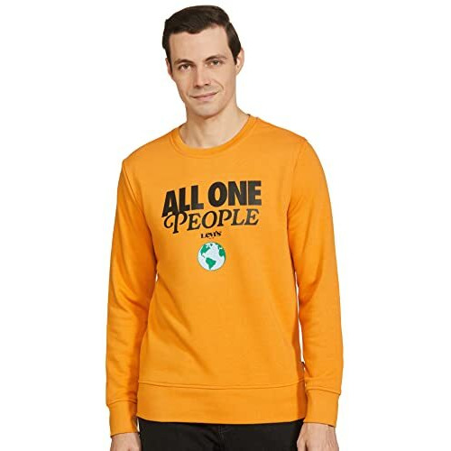 Levis Topaz Graphic Printed Sweatshirt (59638-0108M_M_Brown)
