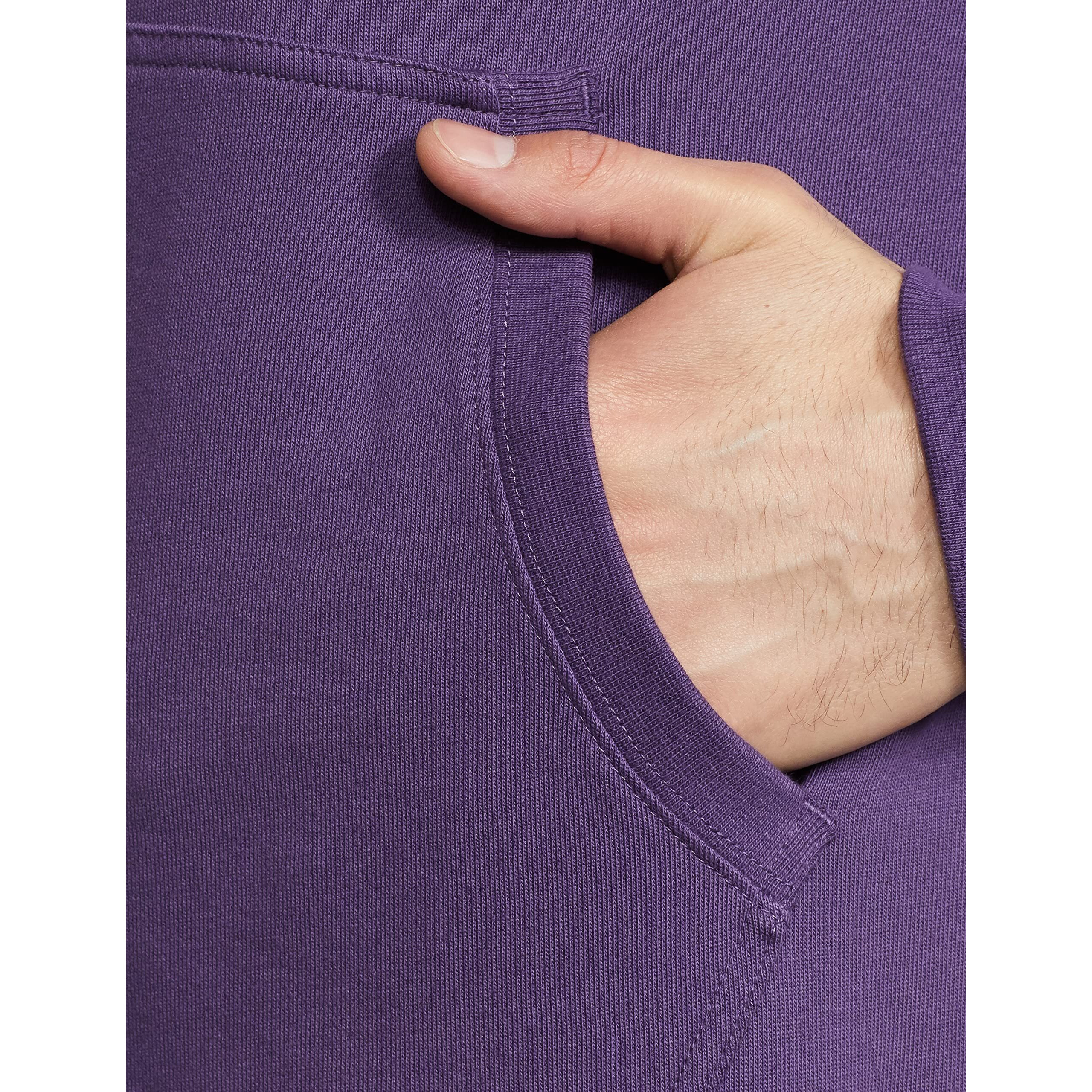 Levis Mens Cotton Neck Hooded Regular Fit Sweatshirt (17096-0092_Loganberry Purple_Large)