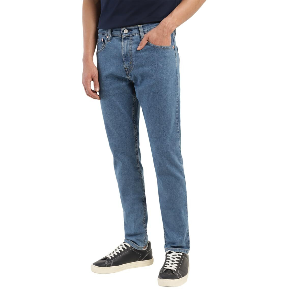 Levis Mens 512 Slim Tapered Fit Mid-Rise Stretchable Jeans