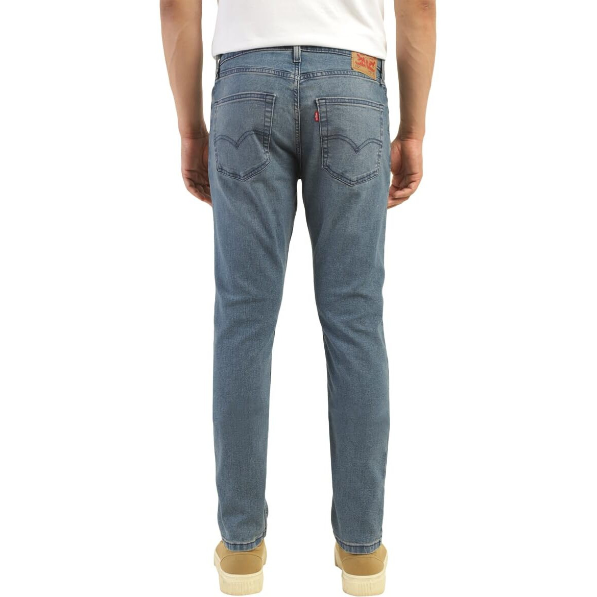 Levis Mens 512 Slim Tapered Fit Mid-Rise Jeans Light Blue