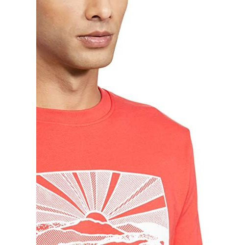 Levis Mens Cotton Crew Neck Regular Fit Sweatshirt (59638-0149_Poppy Red_Small)